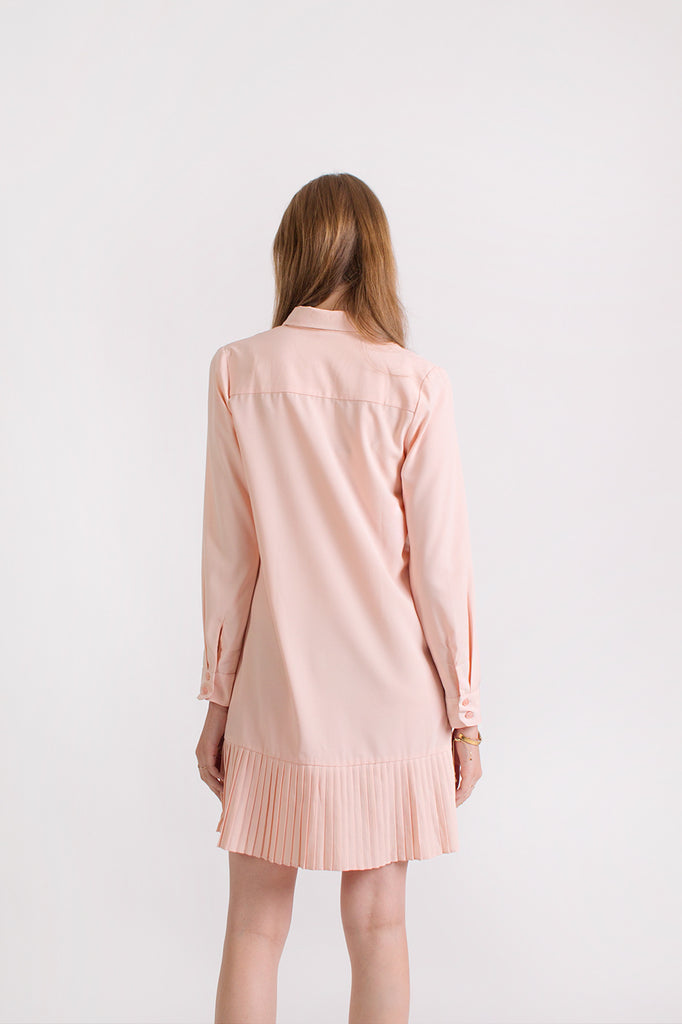 Pleated Shirtdress